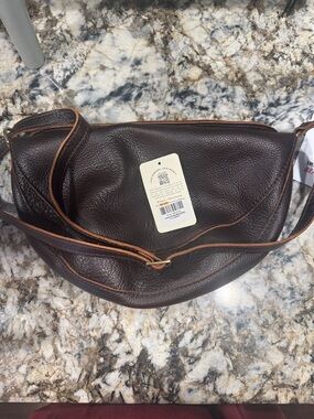 SOLD Leather Crossbody Bag Portland leather Koala Large coldbrew